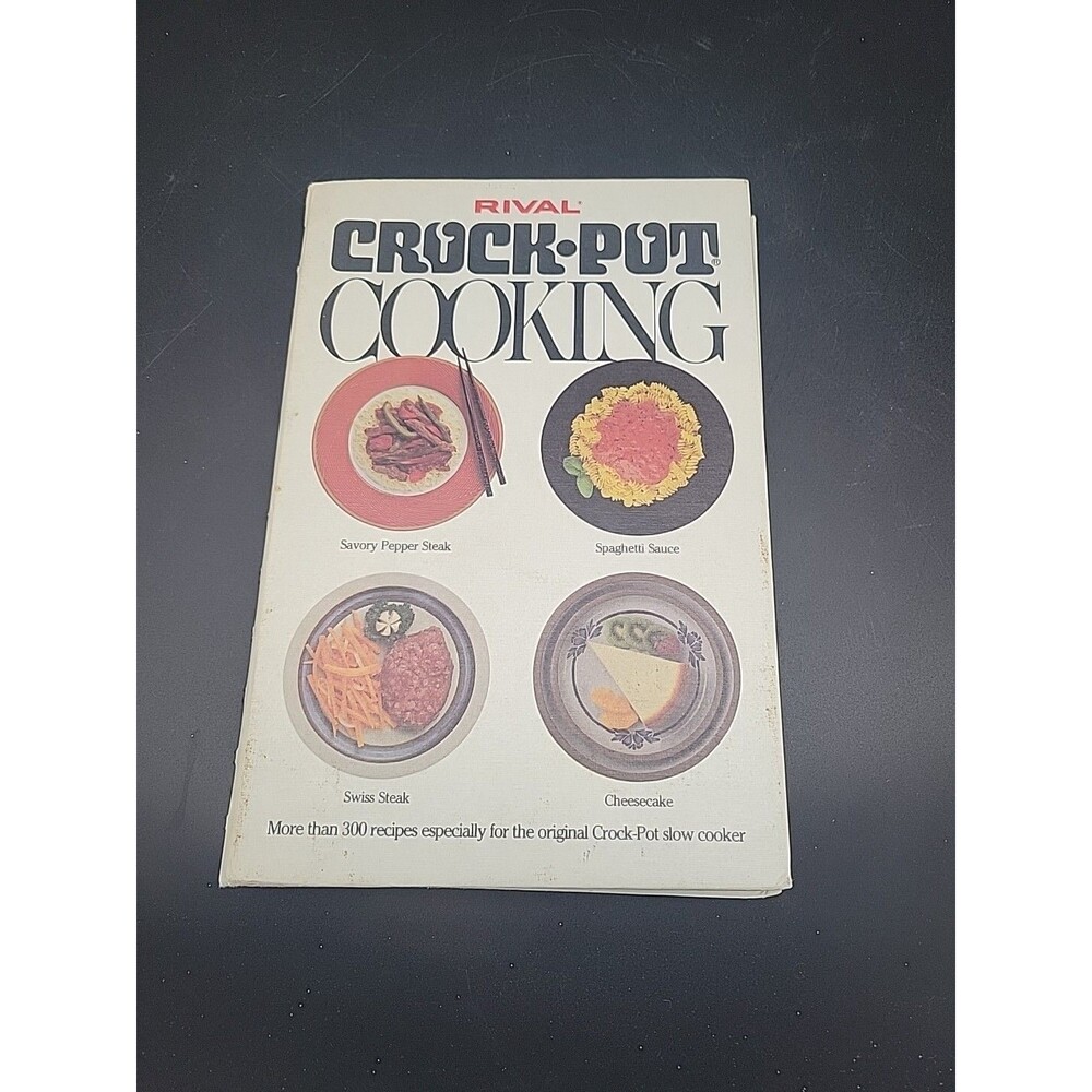 Vintage 1975 Rival Crock-Pot Cooking Cookbook Over 300 Recipes HC Spiral Bound